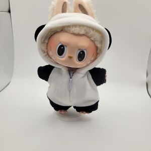 Cute Panda Costume For 17cm Doll. No Doll Included.